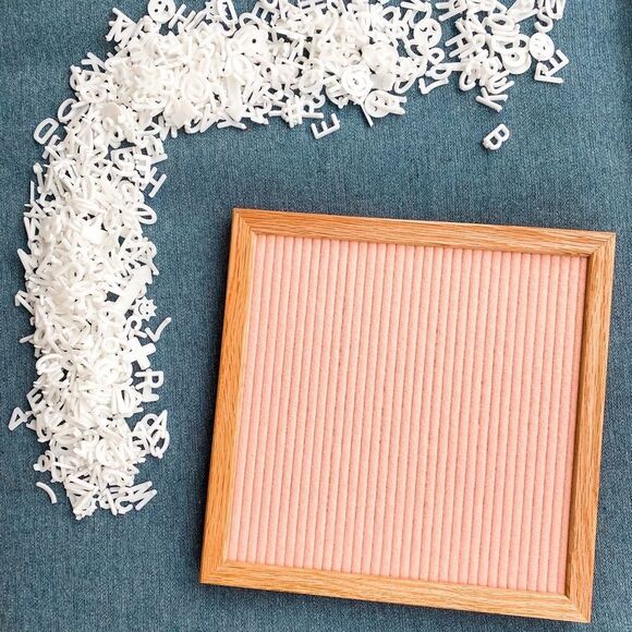 Wooden Letterboards Set of 2 Pink and Light Blue Home Decor - Picture 6 of 10